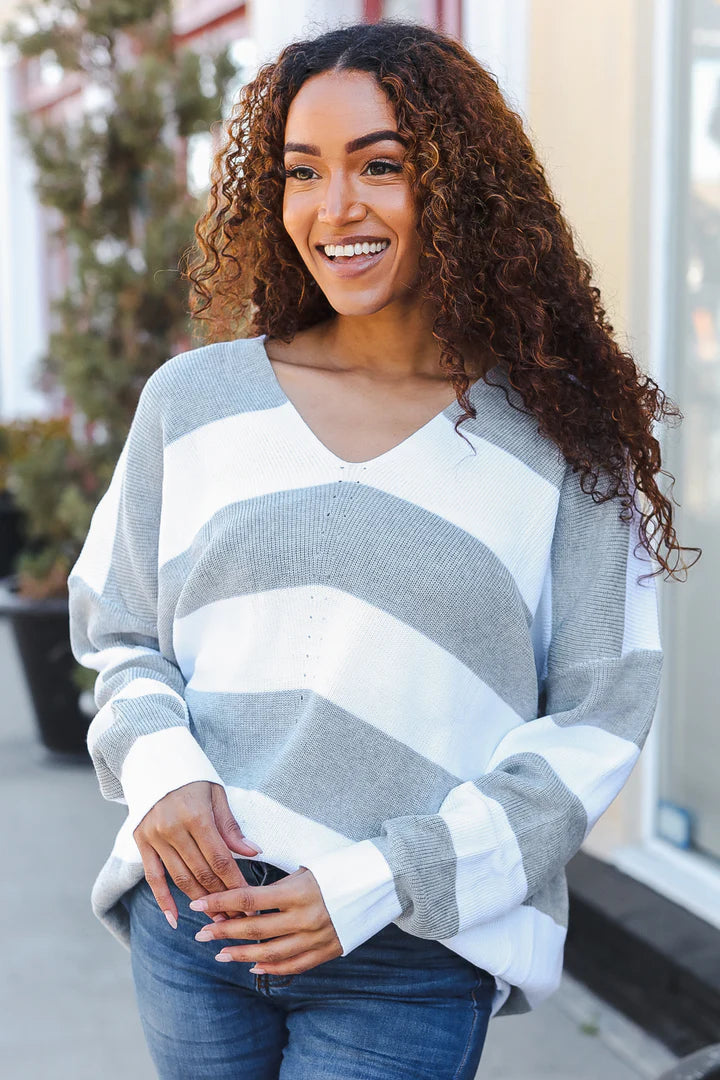 Weatherly Striped Sweater