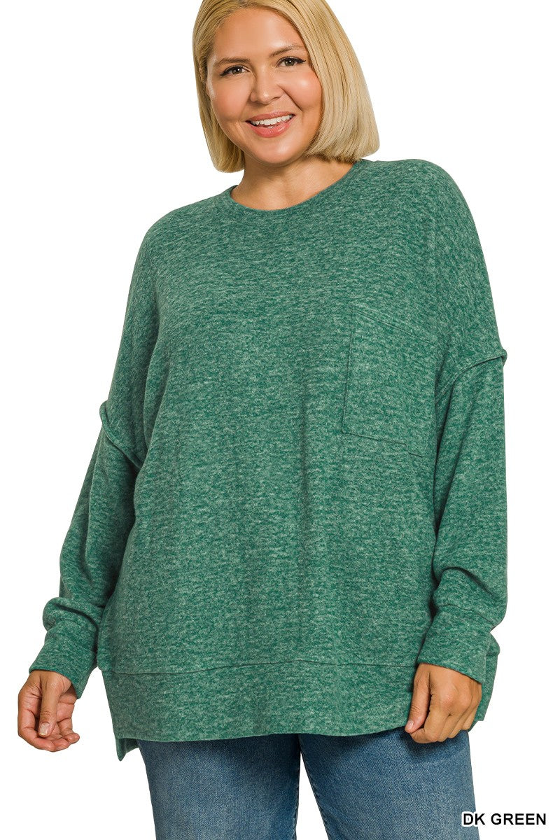 Melange Drop Sweater