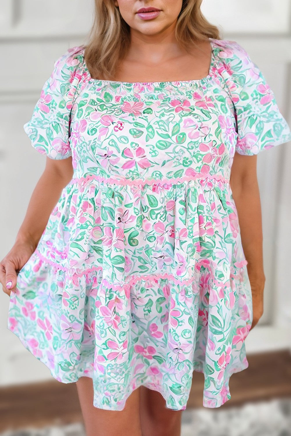 Floral Ric Rac Dress
