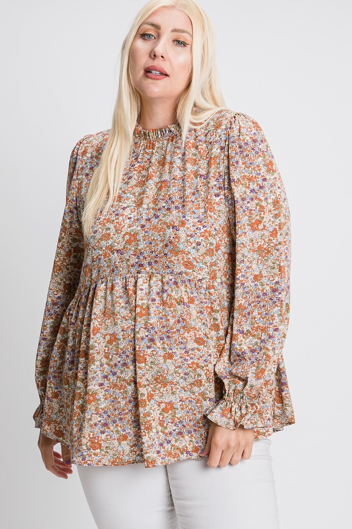 Floral Babydoll Blouse