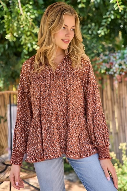 Print Smocked Detail