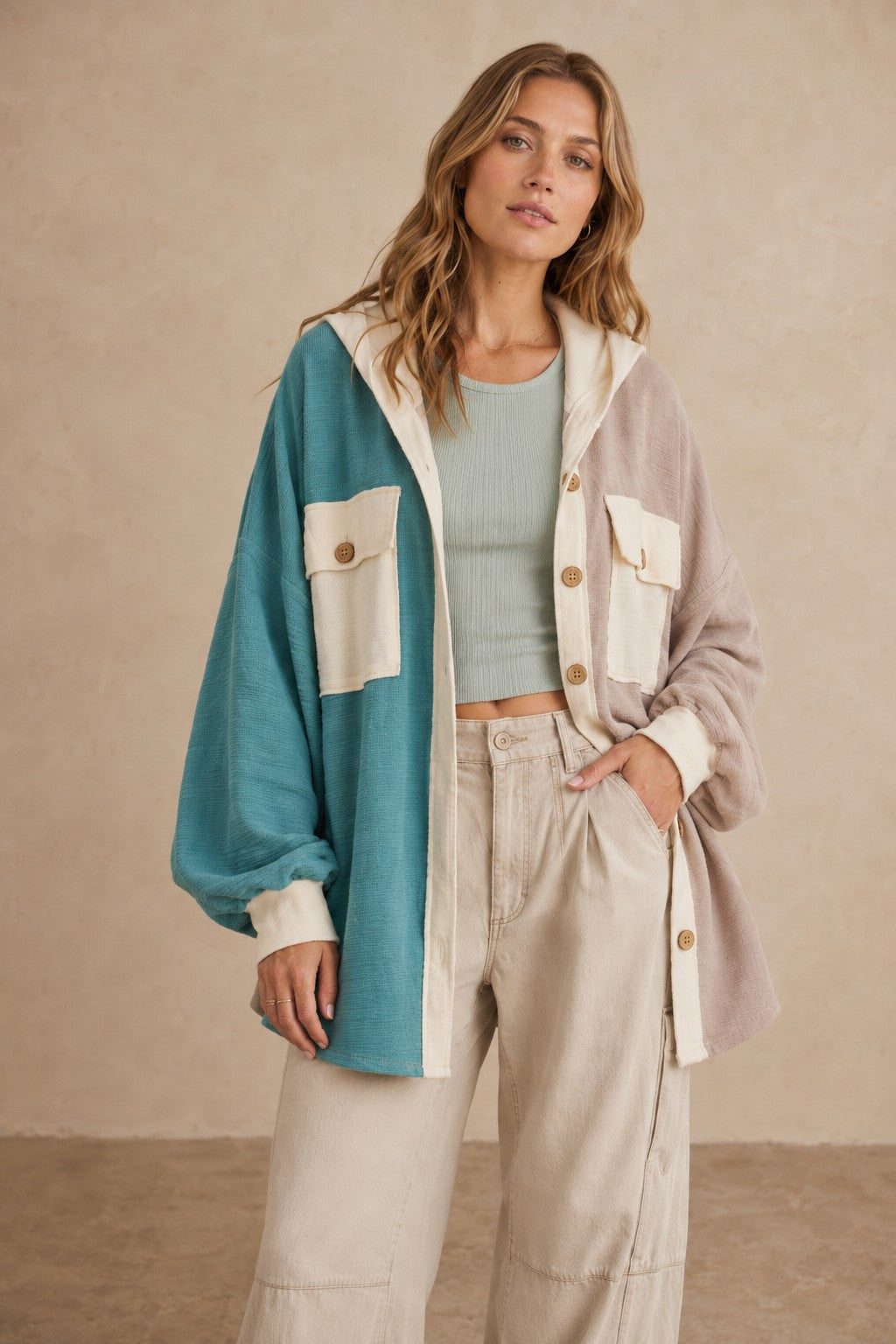 Fall Blocked Shacket