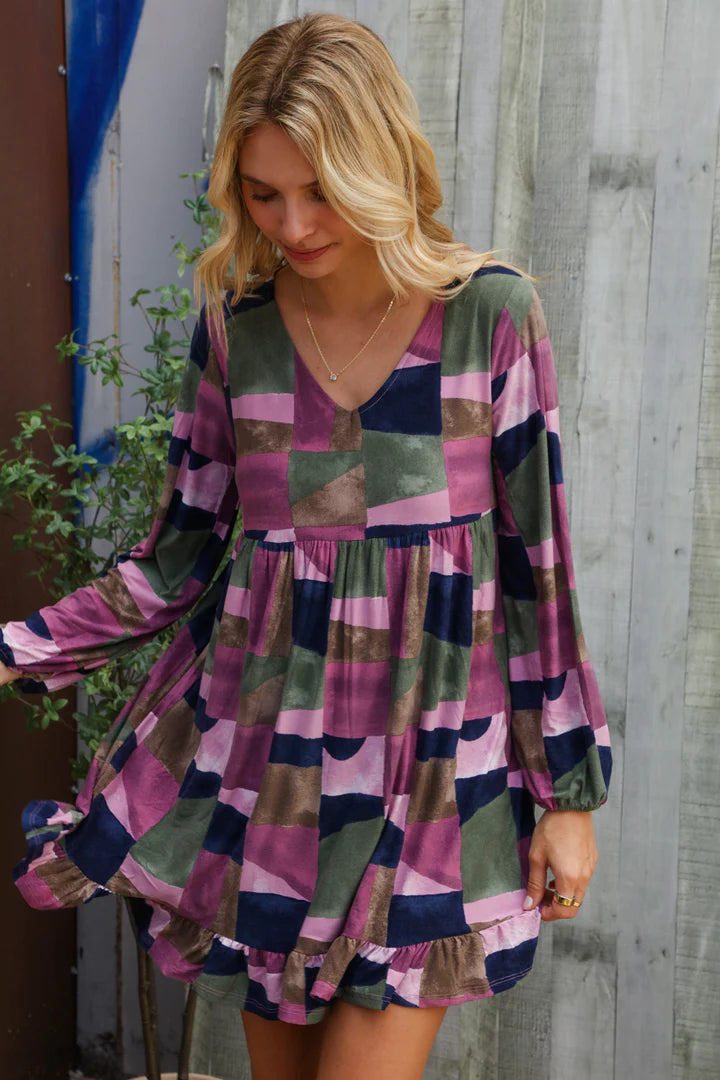 Fall Check Dress