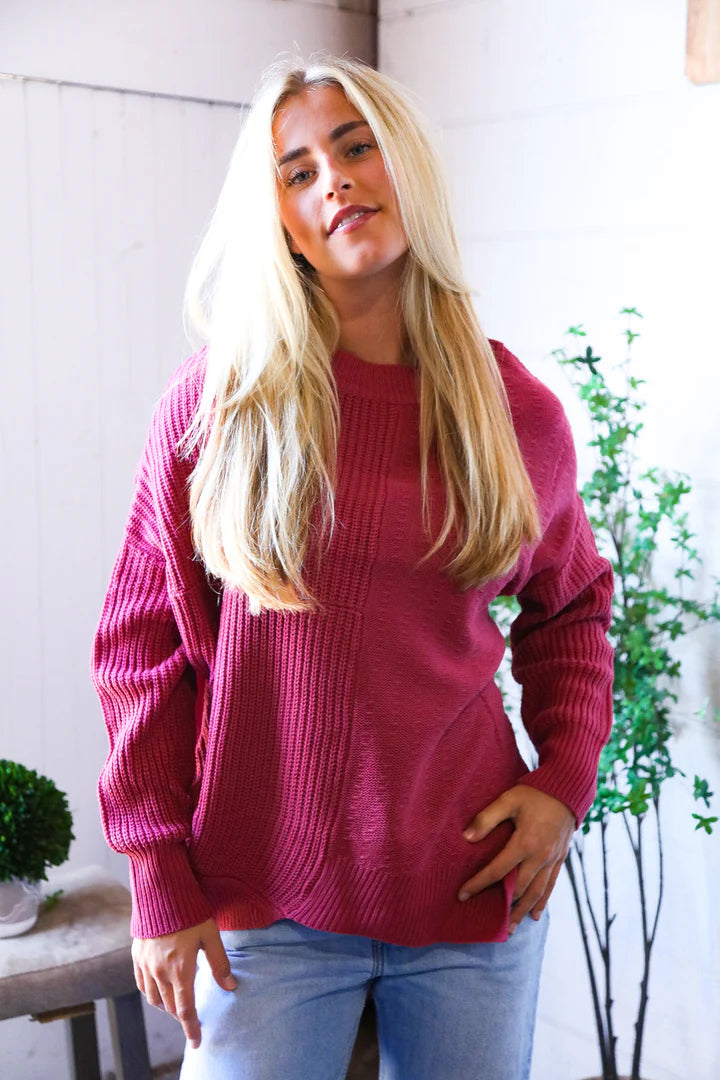 Marvelous Mauve Sweater