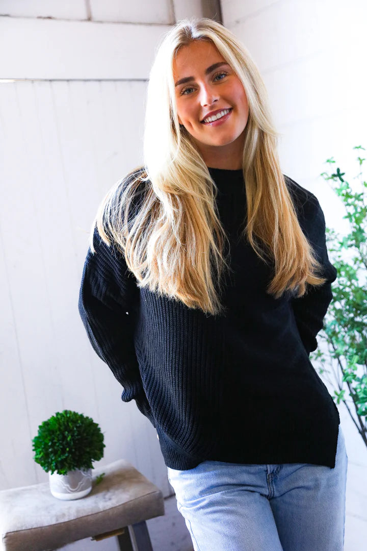 Black Oversized Sweater
