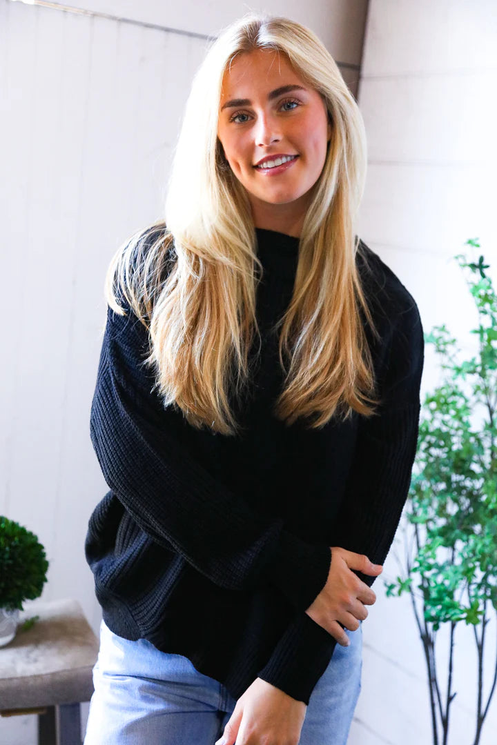 Black Oversized Sweater