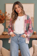 Plaid Front Cardigan