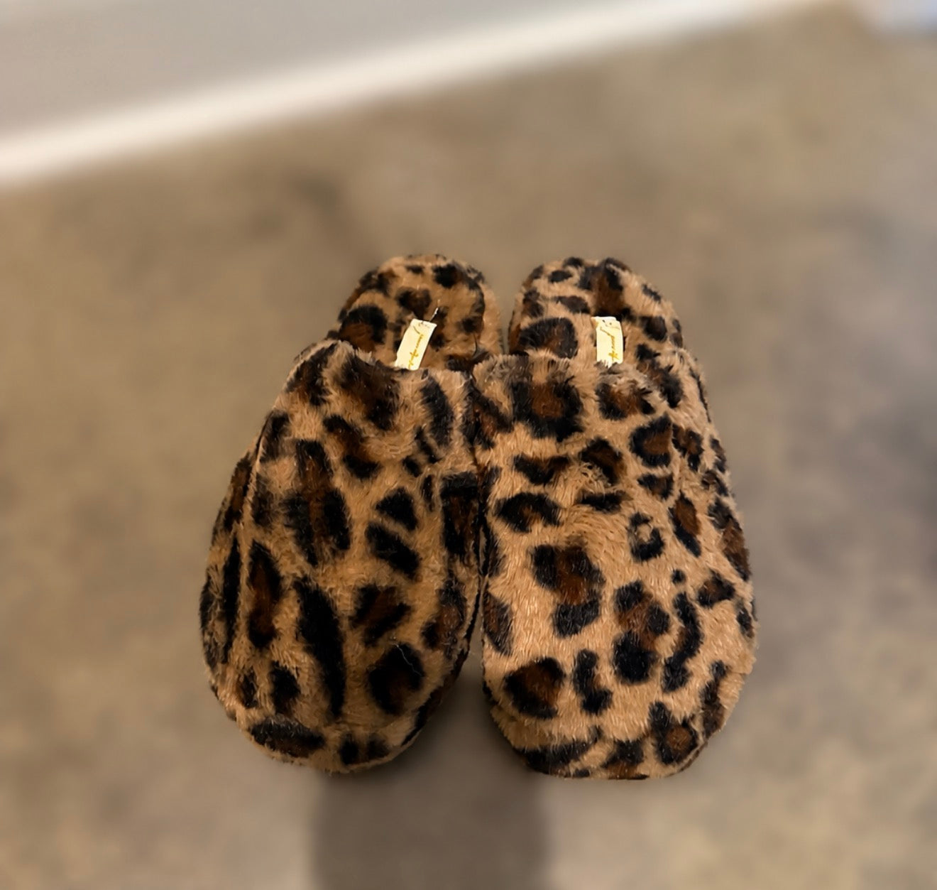Close Toe Leopard Slippers