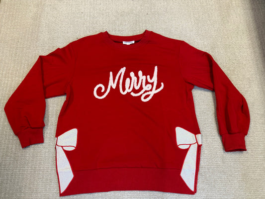 Merry Bow Sweatshirt