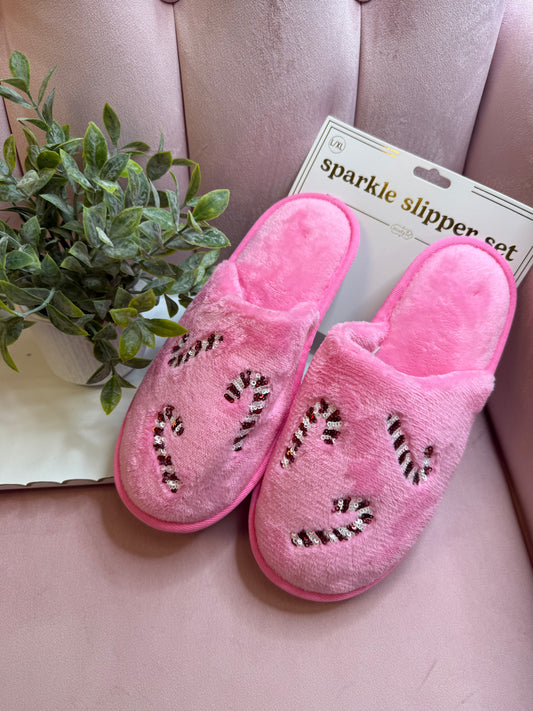 Candy Cane Slippers