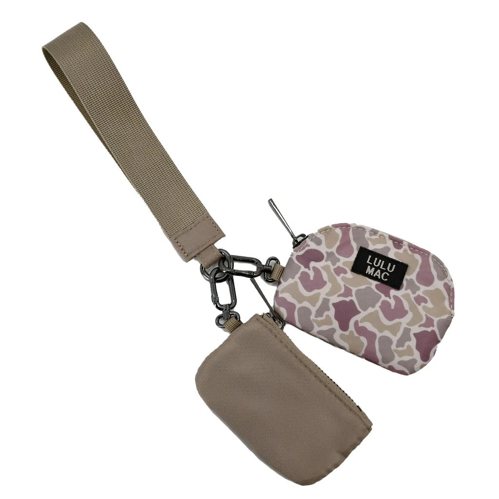 Camo Beige Lulu Mac Wristlet