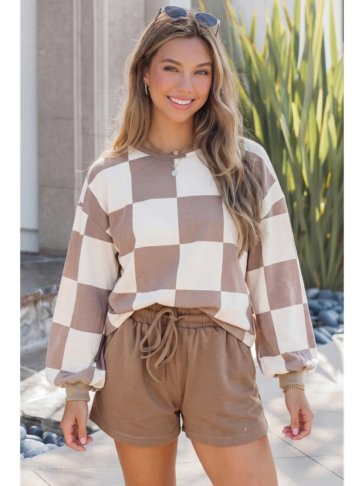 Khaki Checker Set