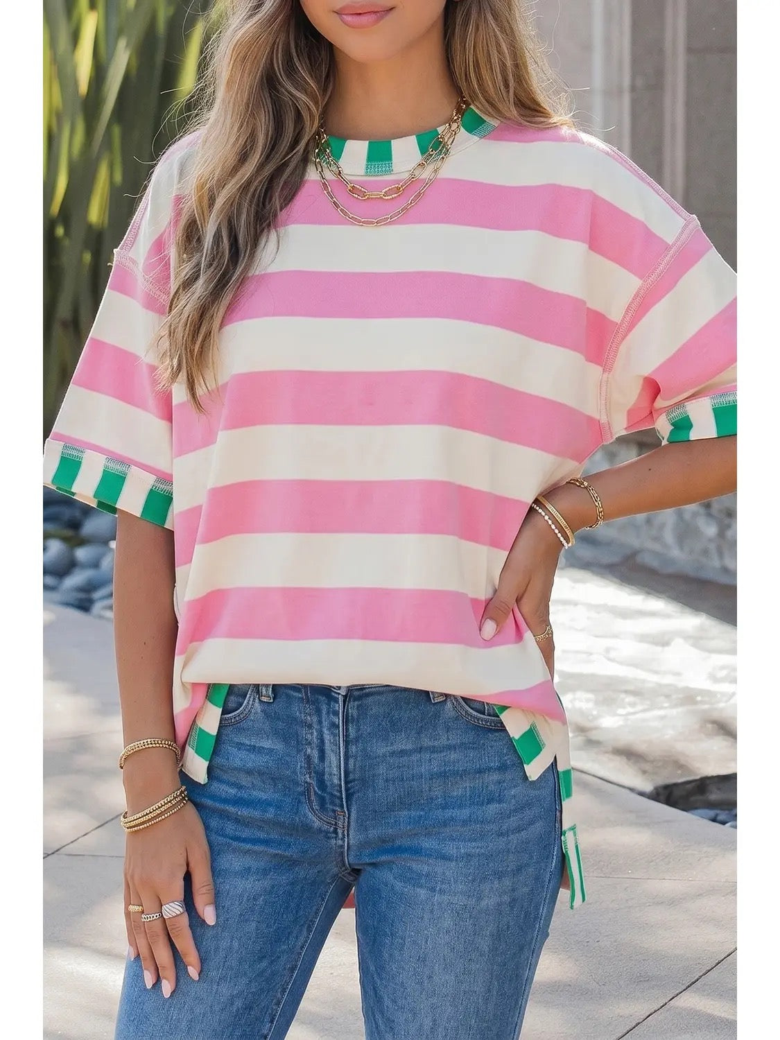 Marisa Candy Stripe Top