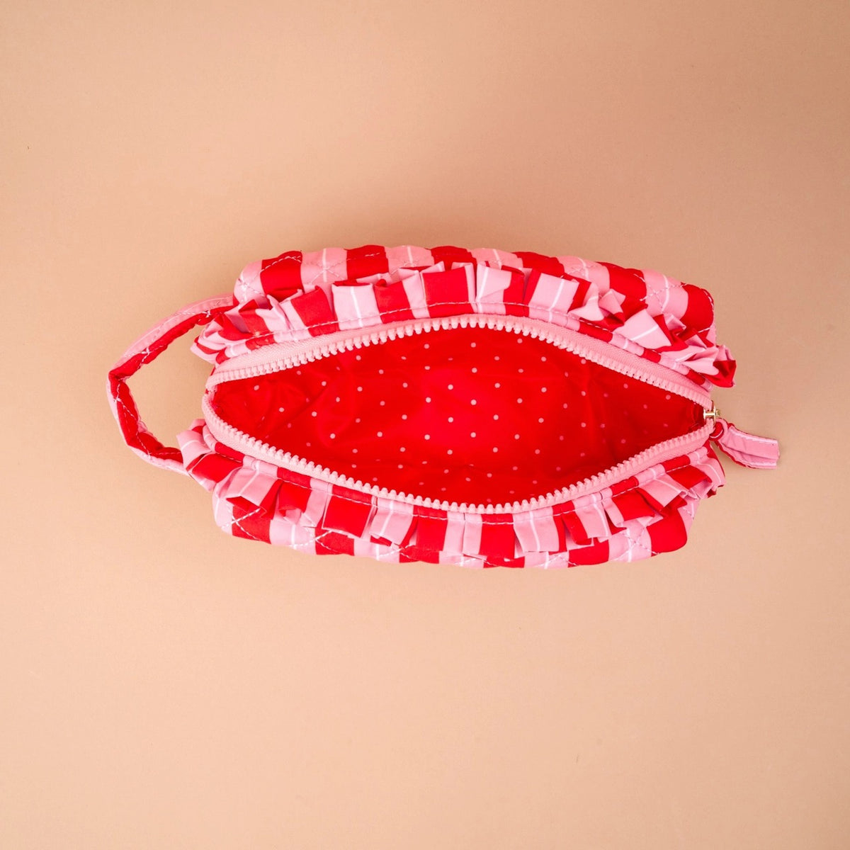 Cosmetic Pouch-Peppermint Stripes