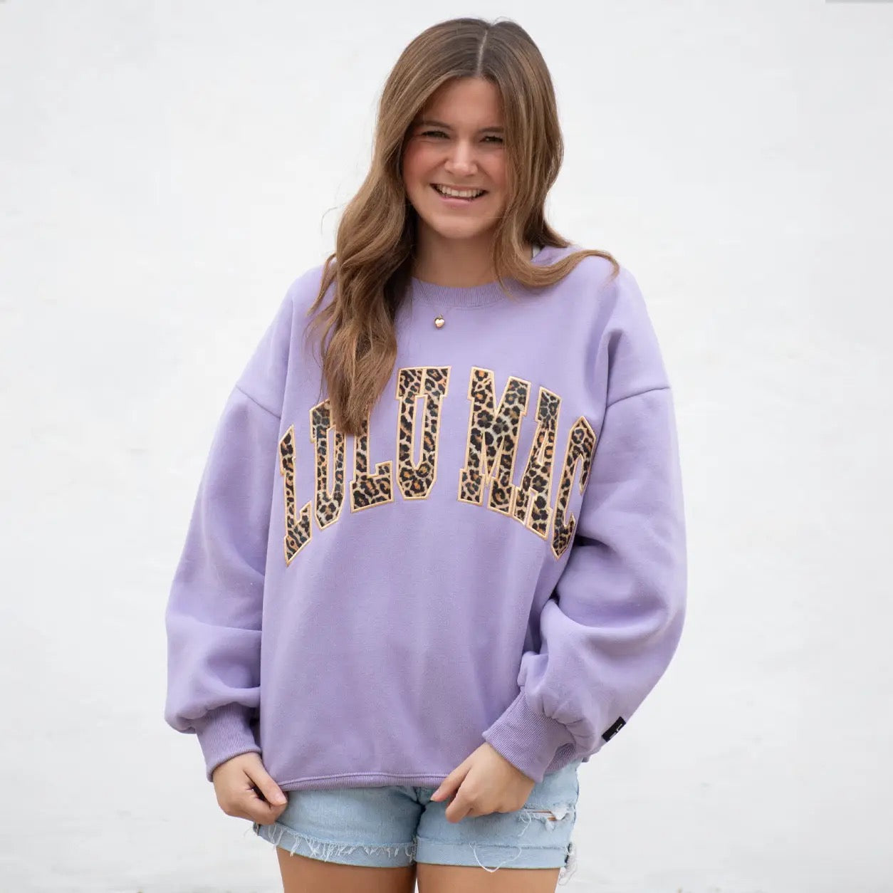 Lavender Leopard Lulu Mac Sweatshirt