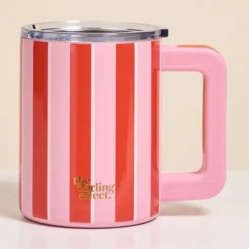 Pink Stripe Cup