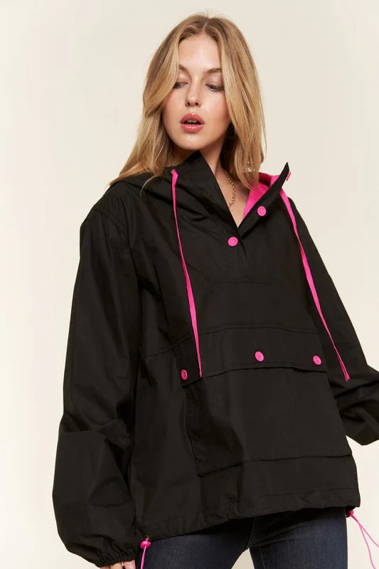 Black/Pink Coat
