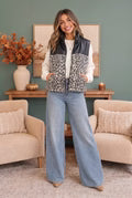Two Tone Puffer Vest