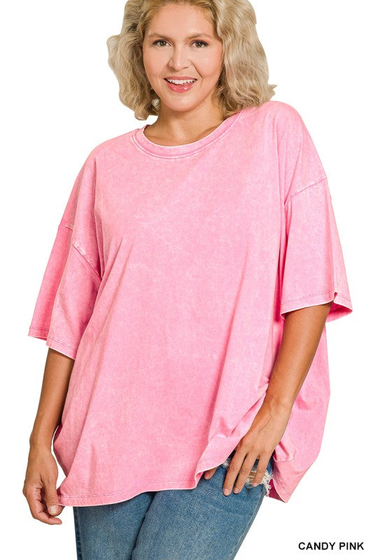 Acid Wash Boyfriend Tee