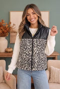 Two Tone Puffer Vest