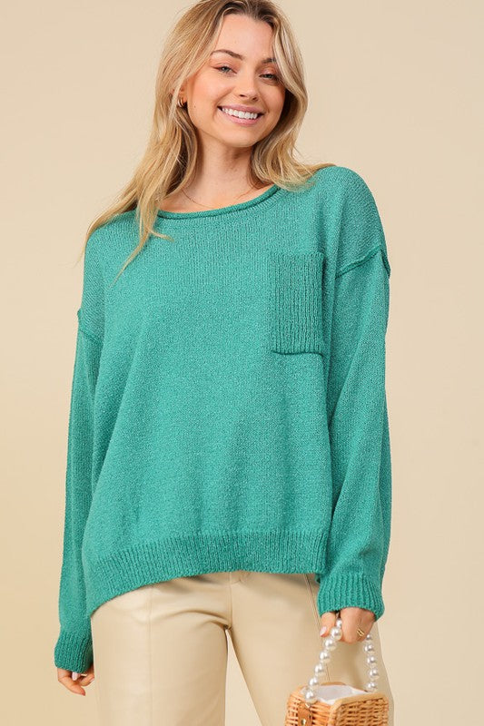 Tidal Teal Sweater