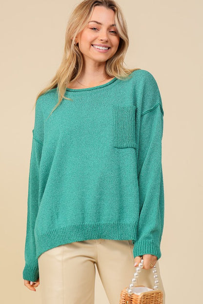 Tidal Teal Sweater
