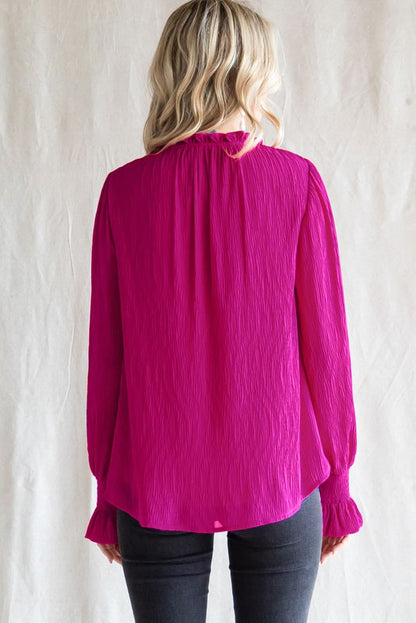 Textured Frill Top