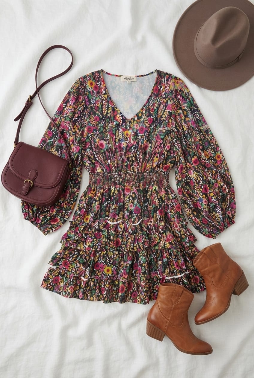 Patsy Balloon Sleeve Dress