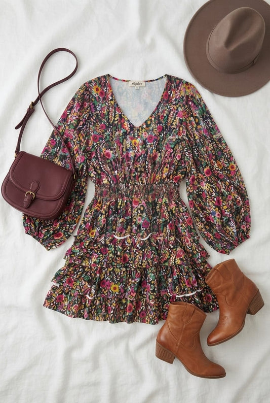 Patsy Balloon Sleeve Dress
