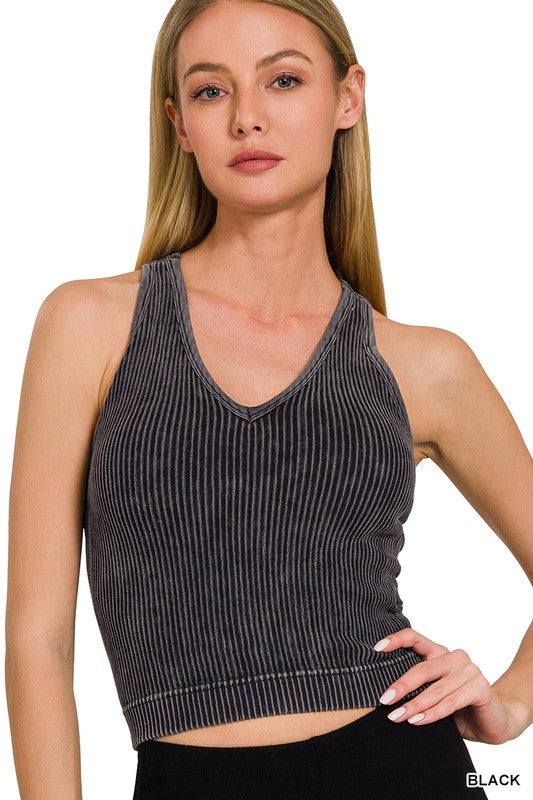 Ribbed Cropped Bra
