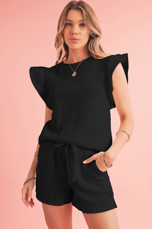 Black Textured Set