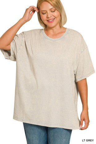Acid Washed Boyfriend Tee