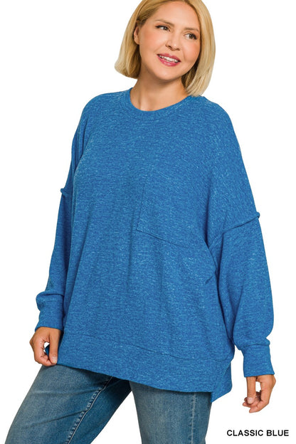 Melange Drop Sweater