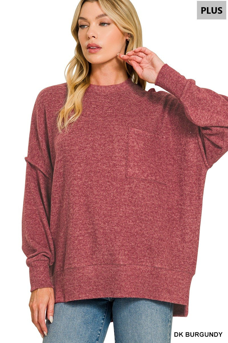Melange Drop Sweater