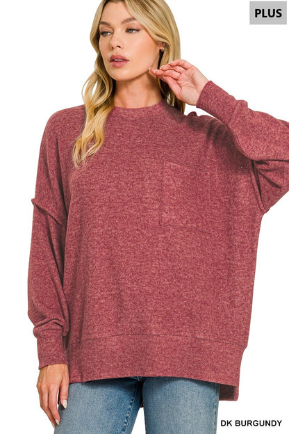 Melange Drop Sweater