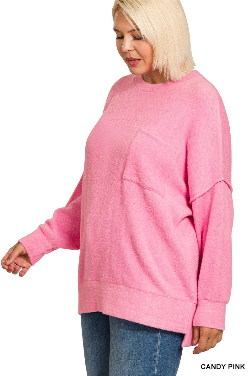 Melange Drop Sweater