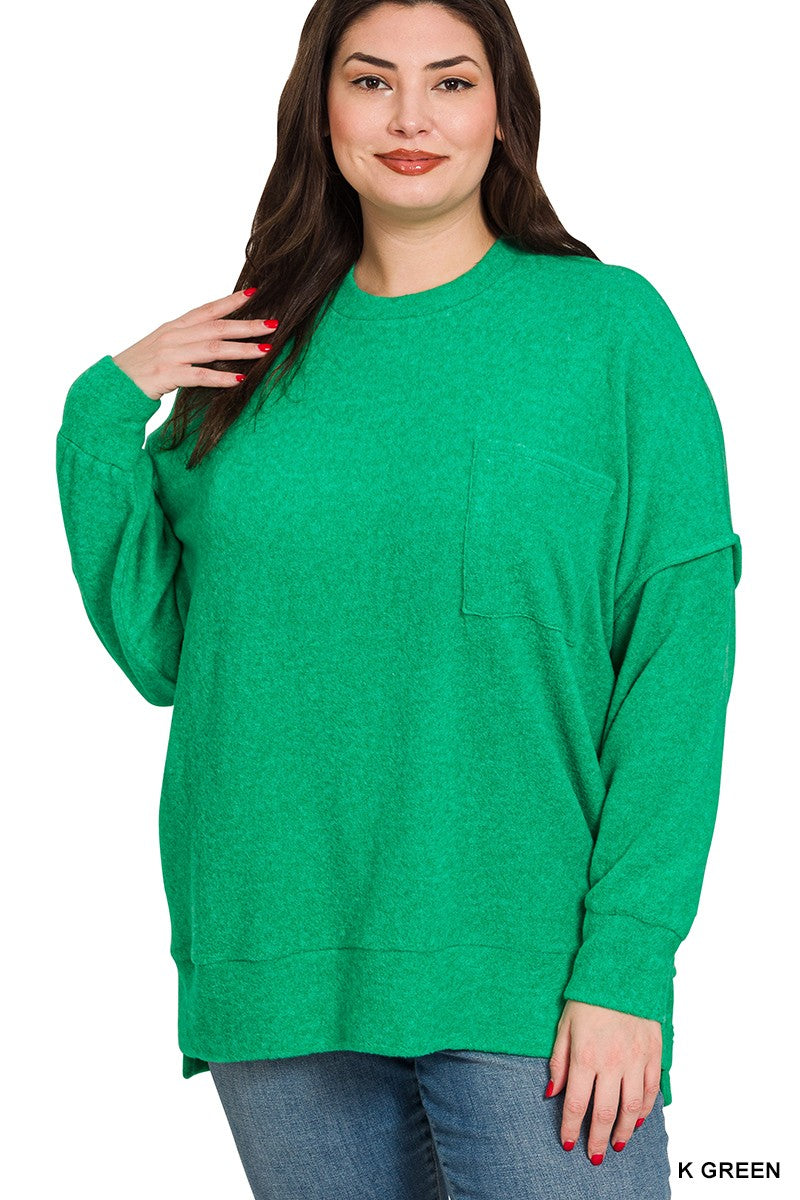 Melange Drop Sweater