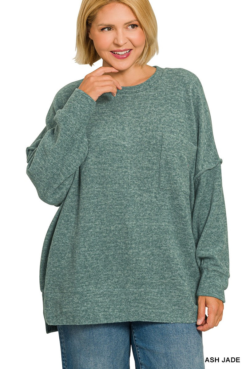 Melange Drop Sweater