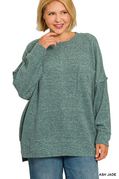 Melange Drop Sweater