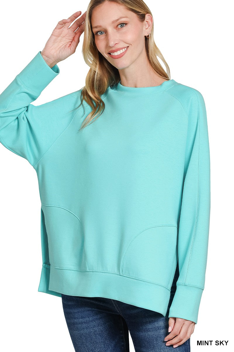 Scuba Pullover w/ Side Slits