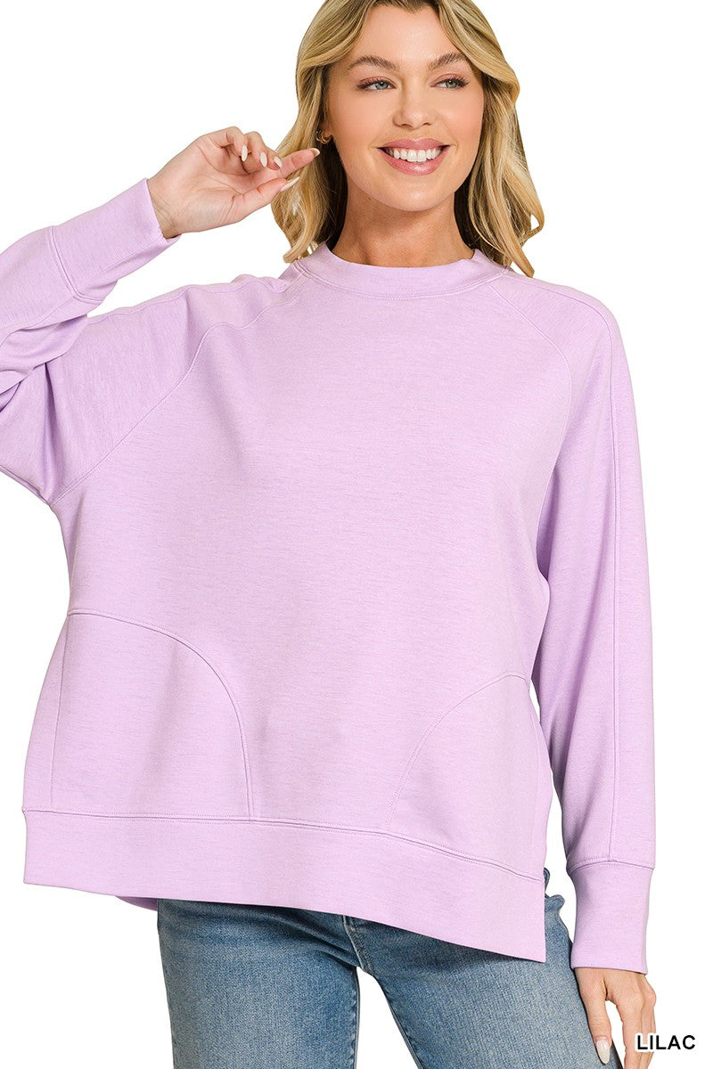 Scuba Pullover w/ Side Slits