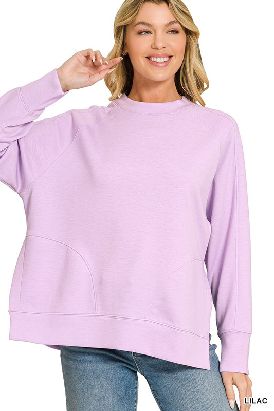 Scuba Pullover w/ Side Slits