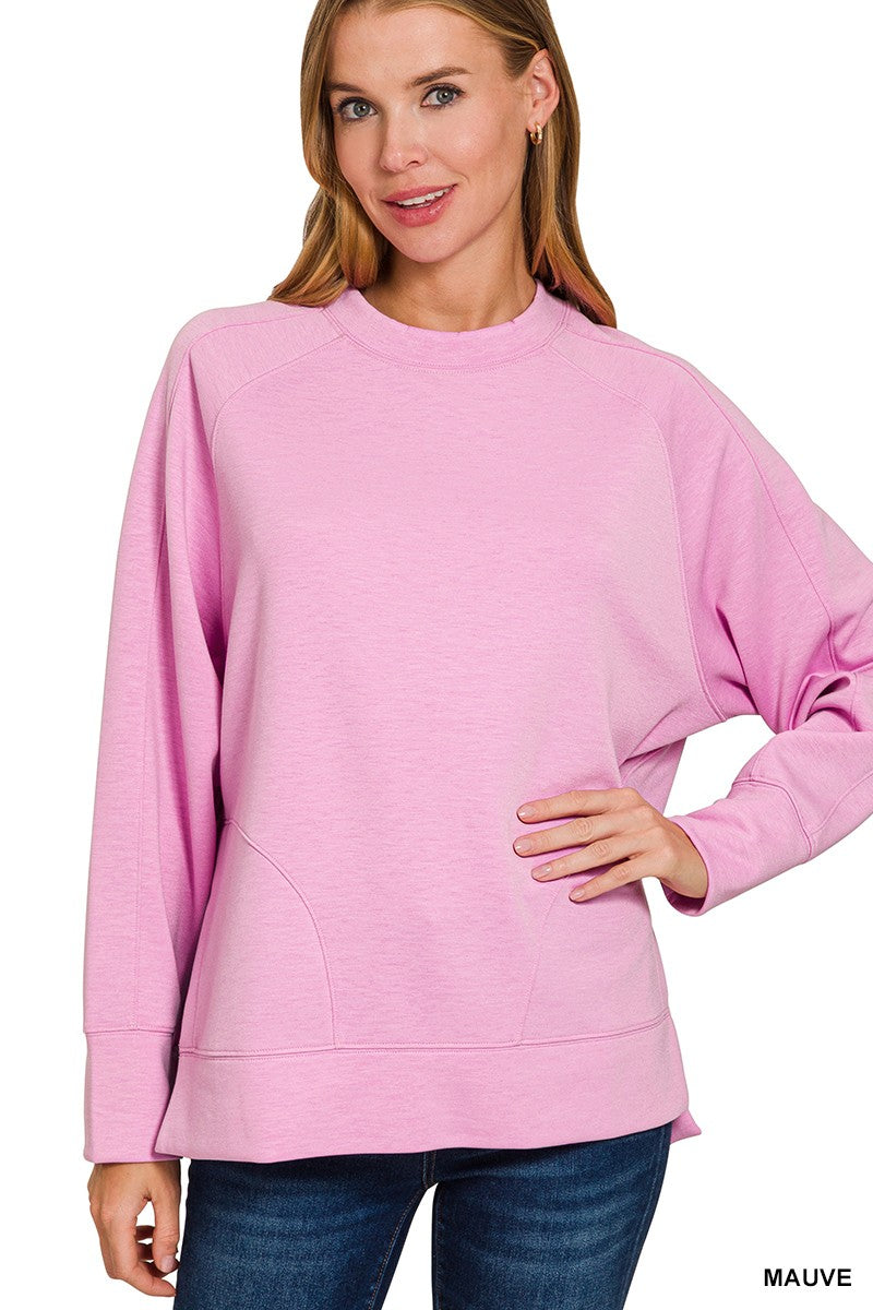 Scuba Pullover w/ Side Slits
