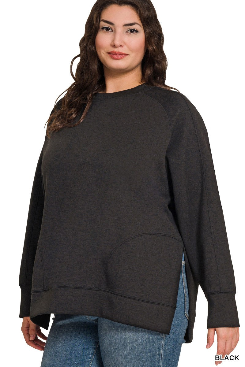 Sondra Side Slit Pullover