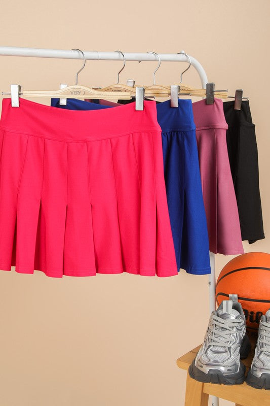 Pleated Skort