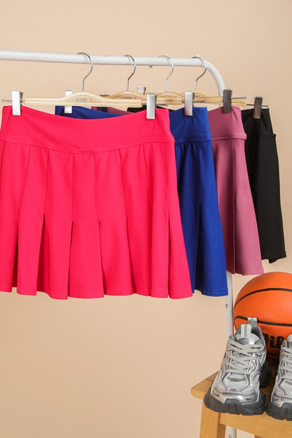 Pleated Skort