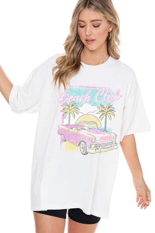 Beach Club Oversized Tee