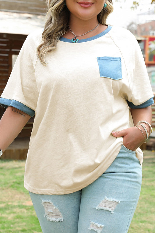 Raw Seam Pocket Top