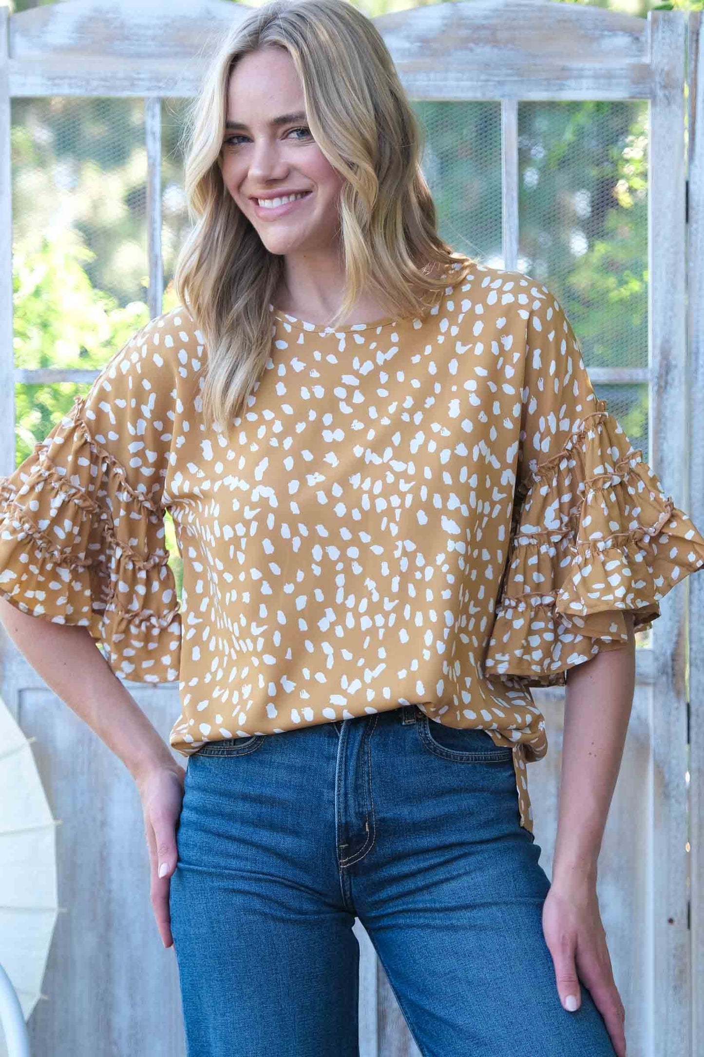 Triple The Ruffle Top