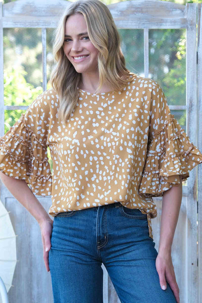 Triple The Ruffle Top